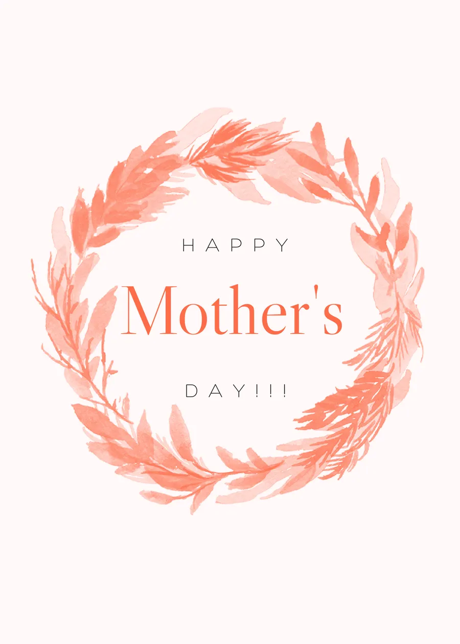 Happy Mother's Day brown  cards-mothers-day template