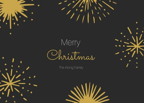 Merry Christmas Wong Family  card-christmas template