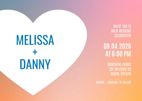 Melissa & Danny cards-wedding template
