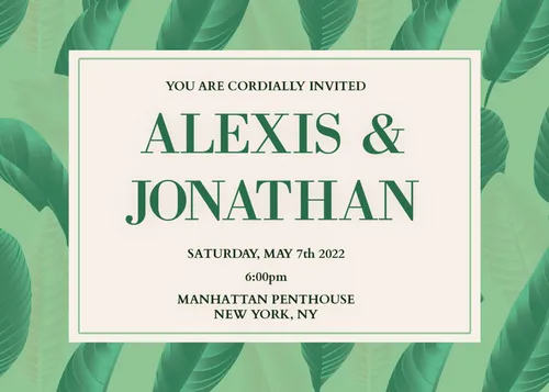 Alexis & Jonathan invitations-wedding template