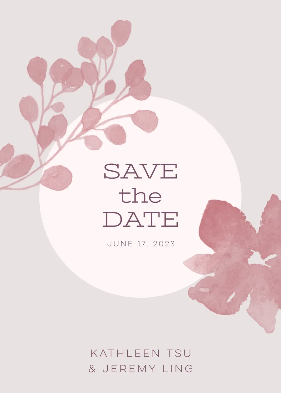 Save the Date June 17, 2023 invitations-wedding template