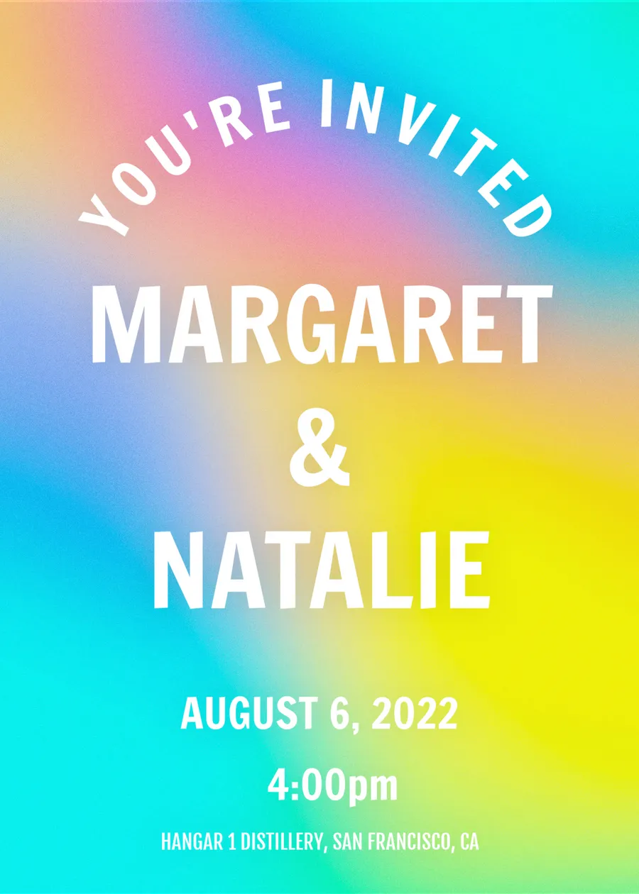 Margaret & Natalie cards-wedding template