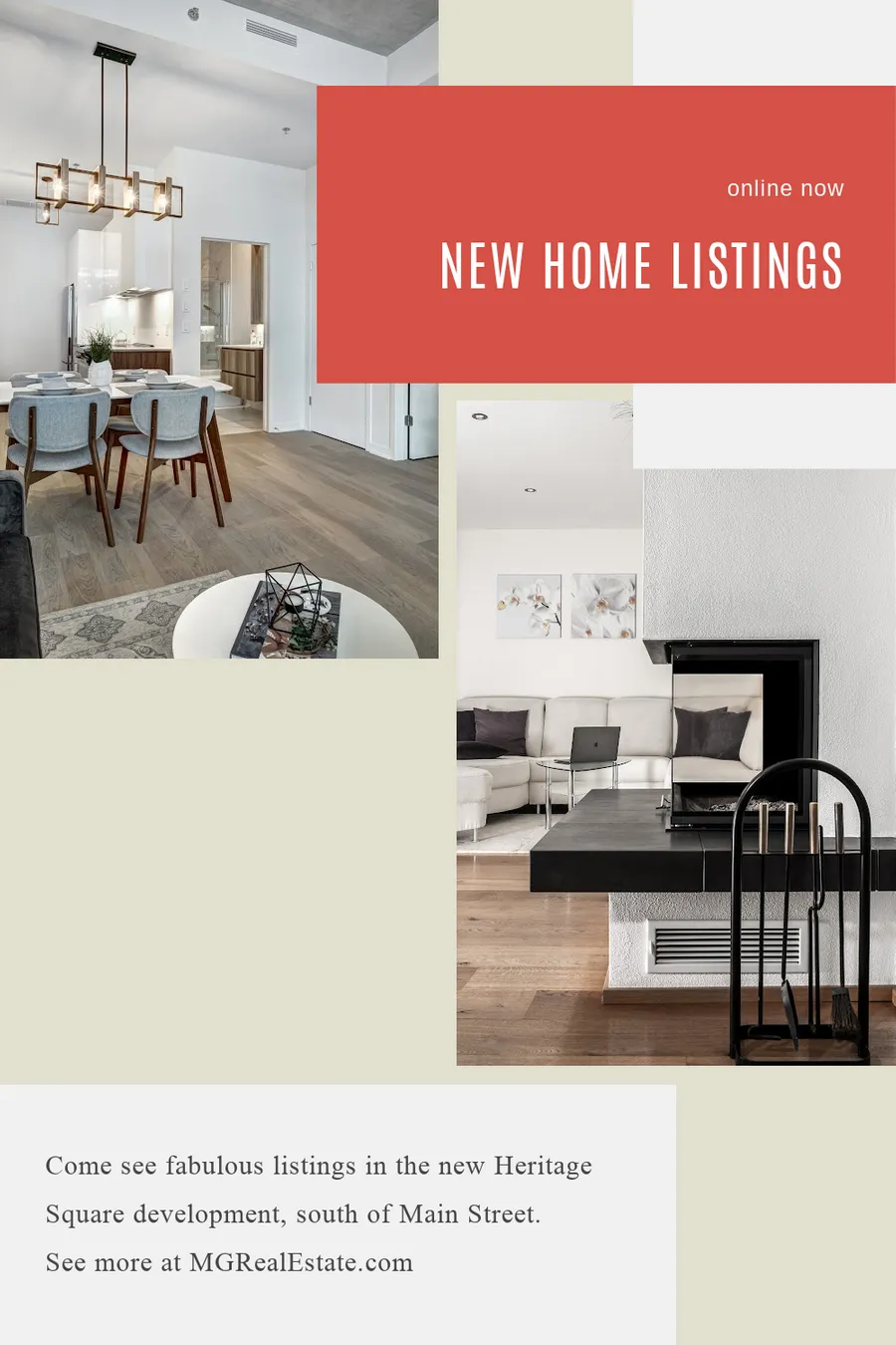 New Home Listing. Online Now flyers-real-estate template