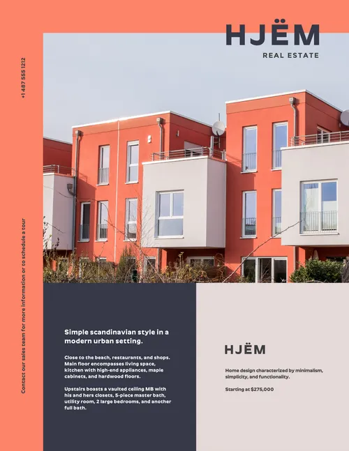 HJEM Real Estate flyers-real-estate template