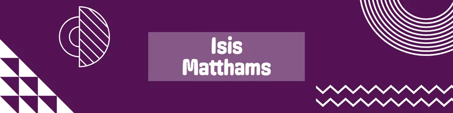 Isis Matham (purple) linkedin-covers template