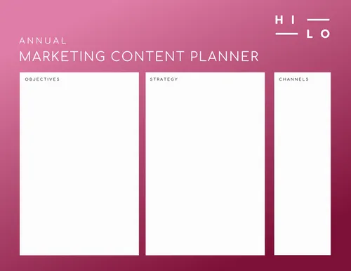 Planner MarketingContent 9 planners template