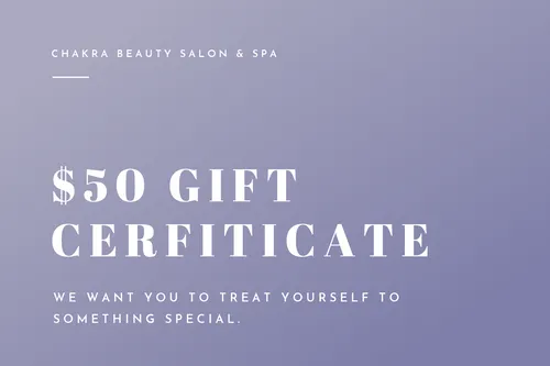 Chakra Beauty Salon & Spa gift-certificates template