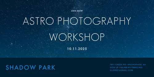 Astro Photography Workshop (Twitter Post) cards-photo template