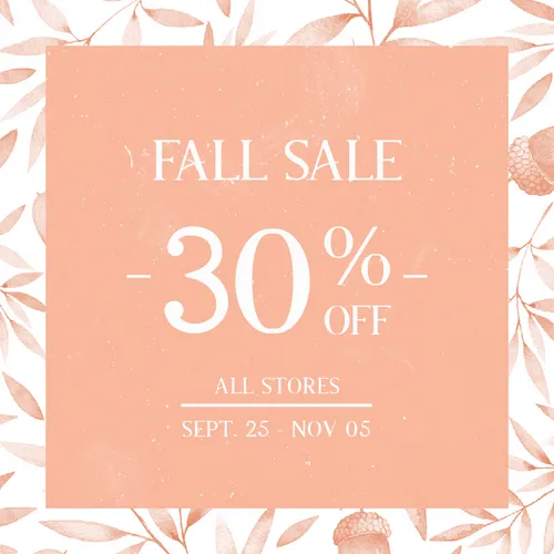 fall sale  instagram-posts template