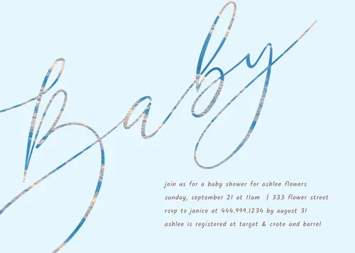 Baby shower blue cards-baby-shower template
