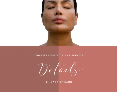 You were gifted a Spa Service Netails cards template