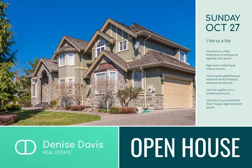 Open House Denise Davis  flyers-real-estate template