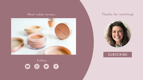 Next video review pink  youtube template
