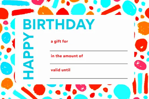 Gift Certificate Birthday 10 gift-certificates template