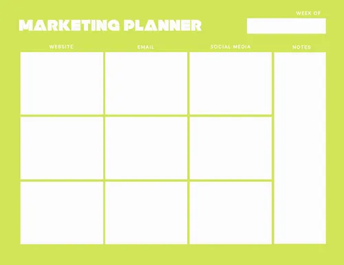 Planner Work 27 planners template