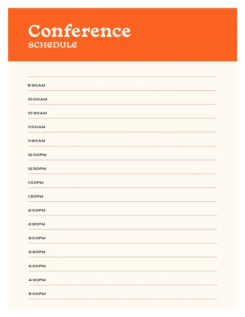 Schedule Work 05 schedules template
