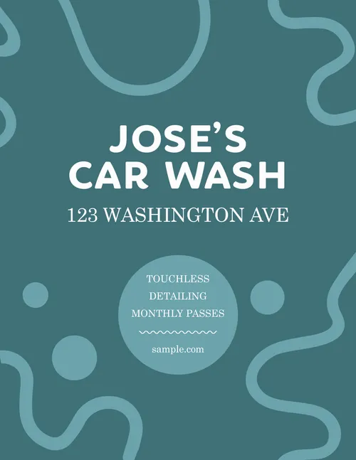 Flyer Car Wash 40 flyers template