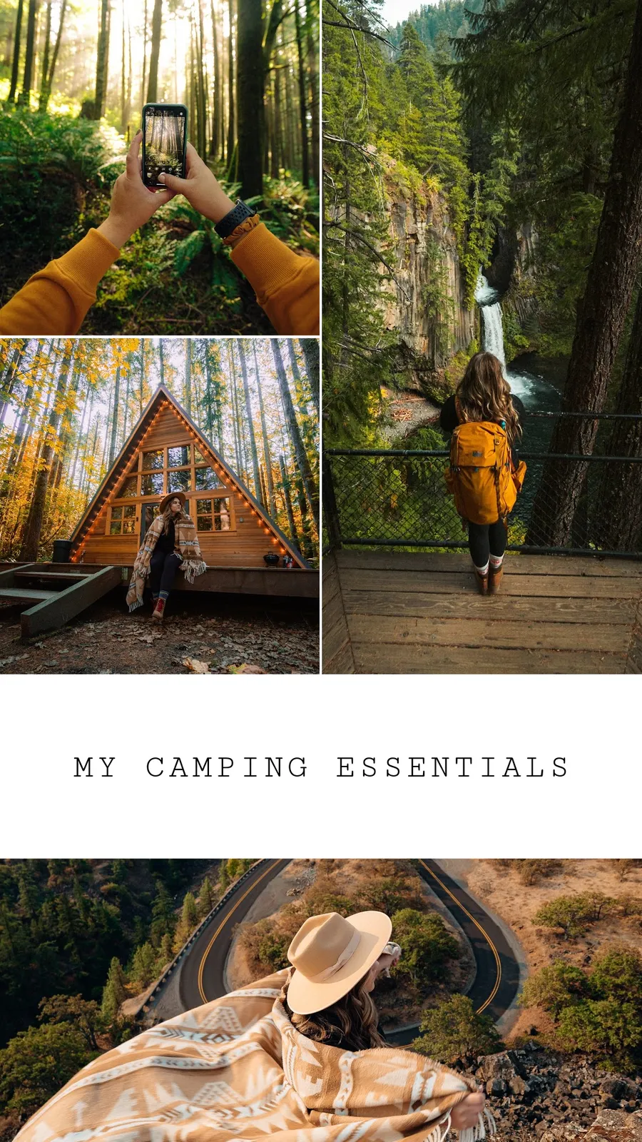 My Camping Essentials travel-brochures template