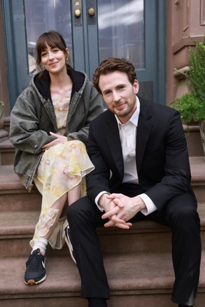 'The Materialists' on set filming, New York, USA - 31 May 2024 Redaktionell stockbild