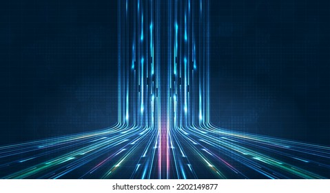 5G or 6G dot line mobile technology. Wireless data network and connection technology concept. high-speed, futuristic background. vector design., vector de stoc