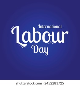 calligraphy letter for international labour day Immagine vettoriale stock