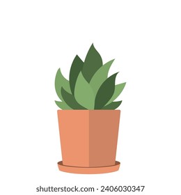 Cute indoor plant icon Vector illustration Stock-vektor