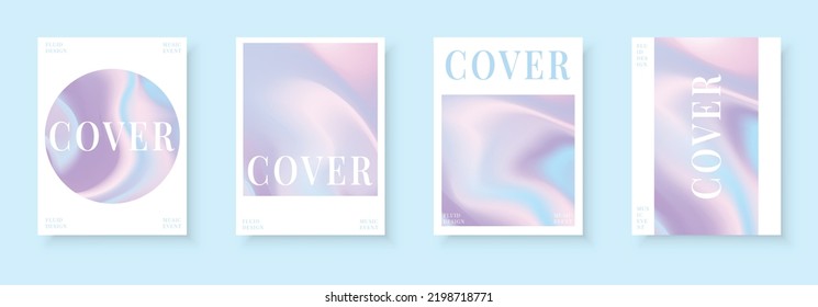 Abstract COVER. Modern vector template for brochure, leaflet, flyer, cover, catalog in A4 size. Colored fluid graphic composition. Editable vector स्टॉक वेक्टर