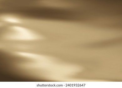 Abstract Antique gold gradient background. Minimalistic subtle wavy dark yellow silk texture. 3D vector illustration. स्टॉक वेक्टर
