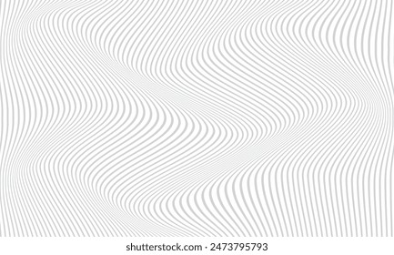 abstract simple grey wave repeat line pattern can be used background. เวกเตอร์สต็อก