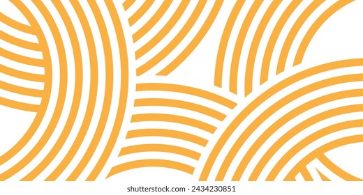 Abstract spaghetti background, colored lines and patterns, orange and white colors, vector illustration. 库存矢量图