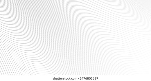 Abstrakter weißer Hintergrund von Zeilen. Zeichnung Wellenlinie . Designelement. VEKTORILLUSTRATION . – Stockvektorgrafik
