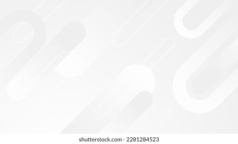 Abstract white background. Minimal geometric white light background abstract design. Imagem Vetorial Stock