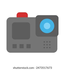 Action Camera Vector Flat Icon Design – Vector có sẵn