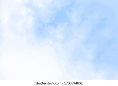 Blue  watercolor texture abstract background Stock Vector
