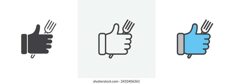 Good Food Isolated Line Icon Style Design. Simple Vector Illustration – Vector có sẵn