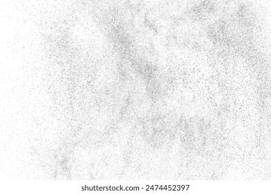 Distressed black texture. Dark grainy texture on white background. Dust overlay textured. Grain noise particles. Rusted white effect. Grunge design elements. Vector illustration, EPS 10.	
: wektor stockowy