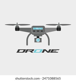 Drone Photography Modern Logo Image Video Recording Service: stockvector