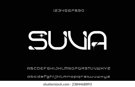 Future modern alphabet font. Typography urban style fonts for sport, technology, digital, movie logo design Stock-vektor