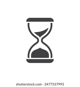 Hourglass icon in flat style. Sandglass vector illustration on isolated background. Sand clock sign business concept.: stockvector