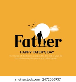 happy fathers day abstract vector illustration design: stockvector