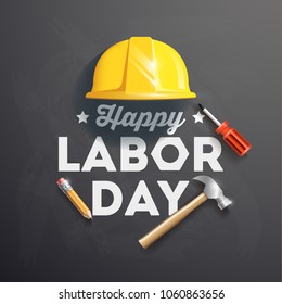 Happy Labor Day banner. Design template. Vector illustration Stock Vector