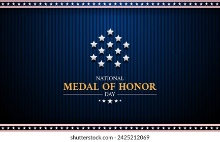 名誉の日のハッピーナショナルメダル背景ベクターイラストのベクター画像素材