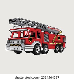 Illustration vector graphic of fire trucks Immagine vettoriale stock