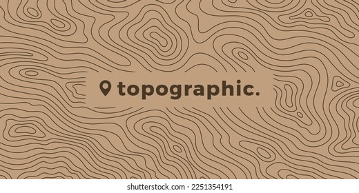 地形線マップの屋外パターン。木のリングのカウントダウンのベクター画像ラインパターン。屋外コンセプトテンプレートのアウトラインパターン。木の輪郭、地理的背景の概念。のベクター画像素材