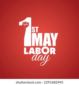 Labor Day poster. Labor Day celebration with, Safety hard hat and Construction tools. Sale promotion advertising Poster or Banner for Labor Day, bird, hand, may day  Stock Vector