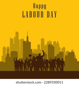labour day vector.suitable  for card or poster Stock Vector