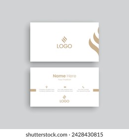 Modern clean elegant and minimalist Business Card Template Arkistovektorikuva