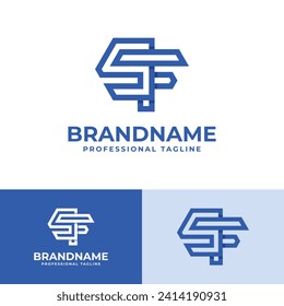 Modern Initials SF Logo, suitable for business with SF or FS initials, vector de stoc
