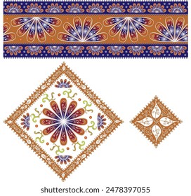 Middle east editable pattern in vector: stockvector
