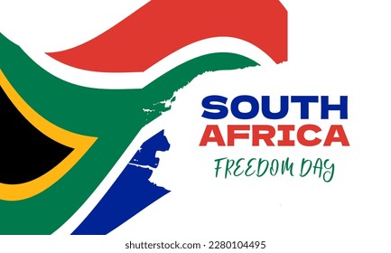 South Africa Freedom Day Afrikaans Vryheidsdag is a public holiday in South Africa celebrated on 27 April. Background, poster, card, banner design. Vector EPS 10: stockvector